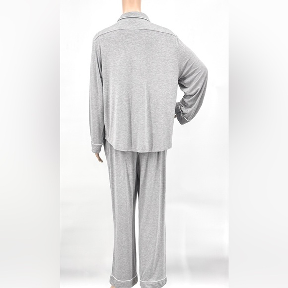 Cozy Earth Bamboo Knit Classic Long Sleeve Pajama Set - Picture 5 of 9